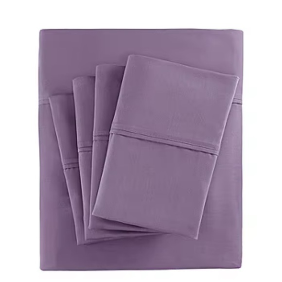 NEW: Madison Park 800tc Sateen Easy Care Wrinkle Resistant Sheet Set in Queen - Picture 4 of 6